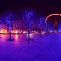 London Eye at night Panorama - emotionsLess image